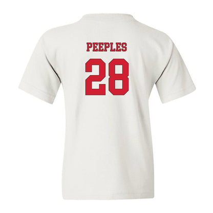 NC State - NCAA Men's Soccer : Brendan Peeples - Replica Shersey Youth T-Shirt-1