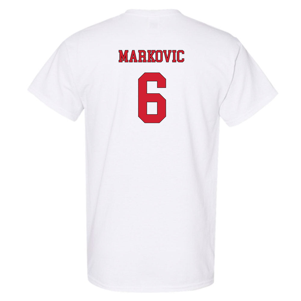 NC State - NCAA Men's Soccer : Nikola Markovic - Replica Shersey T-Shirt-1