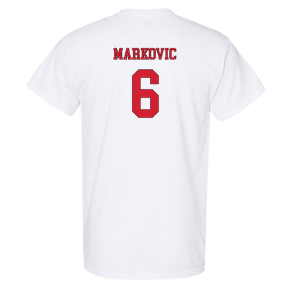 NC State - NCAA Men's Soccer : Nikola Markovic - Replica Shersey T-Shirt-1