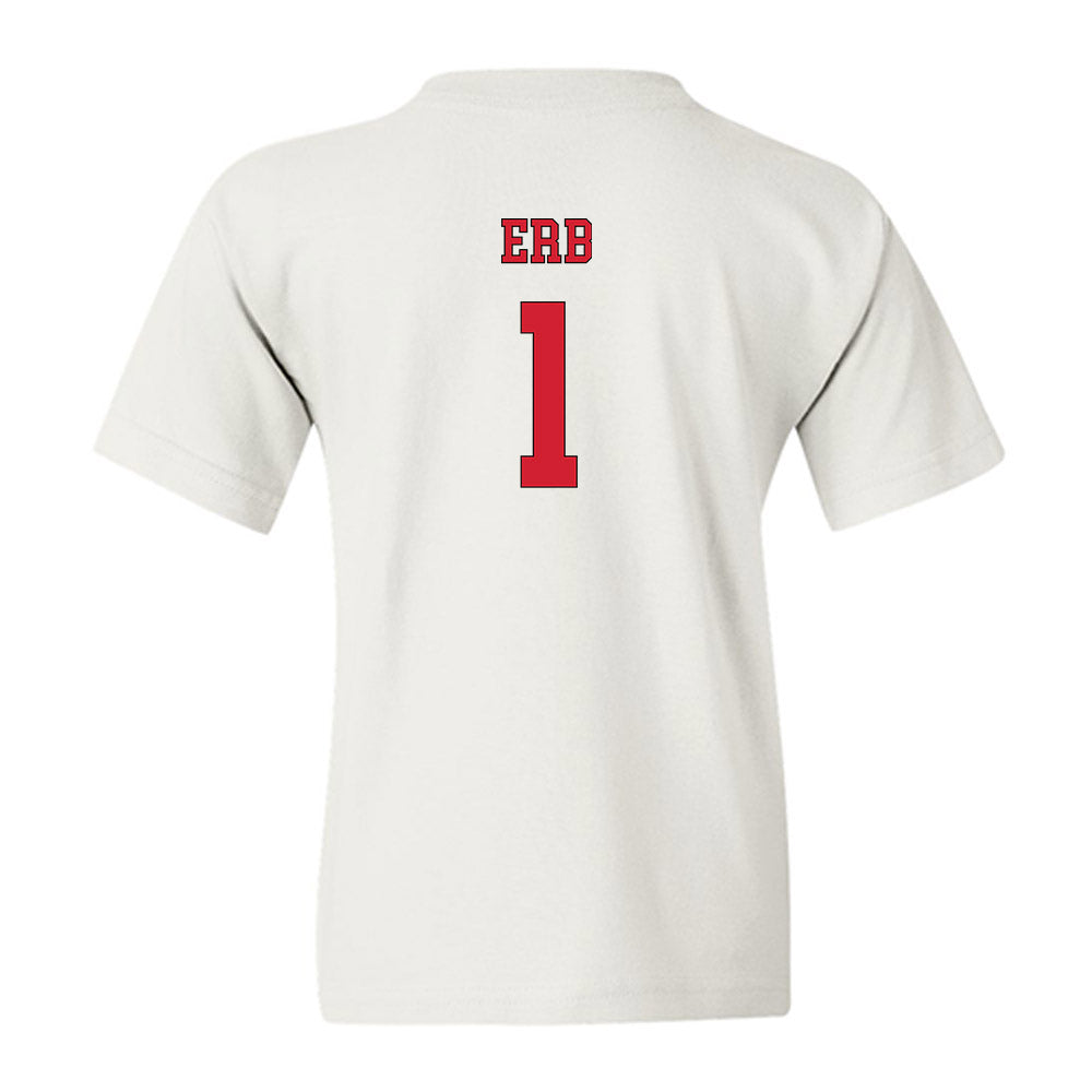 NC State - NCAA Men's Soccer : Logan Erb - Replica Shersey Youth T-Shirt-1