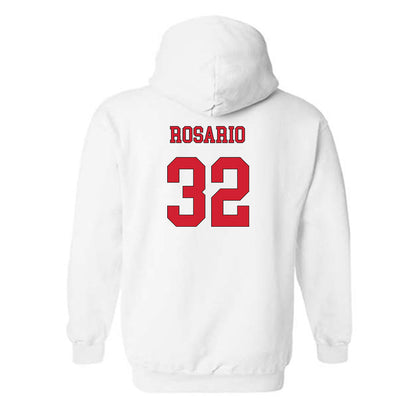NC State - NCAA Men's Soccer : Gianni Rosario - Replica Shersey Hooded Sweatshirt-1