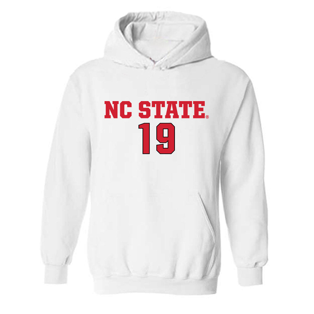 NC State - NCAA Men's Soccer : Pedro Caeiro - Replica Shersey Hooded Sweatshirt-0