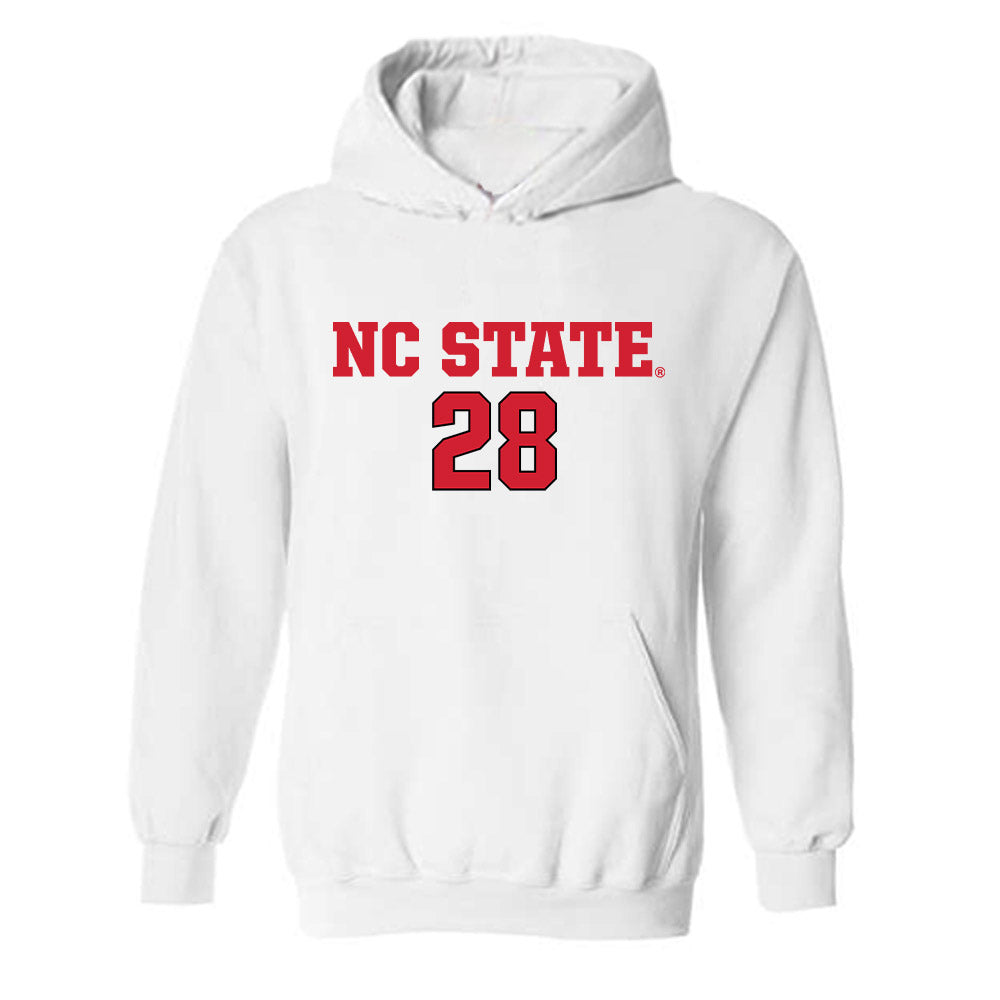 NC State - NCAA Men's Soccer : Brendan Peeples - Replica Shersey Hooded Sweatshirt-0