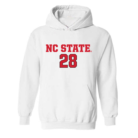 NC State - NCAA Men's Soccer : Brendan Peeples - Replica Shersey Hooded Sweatshirt-0
