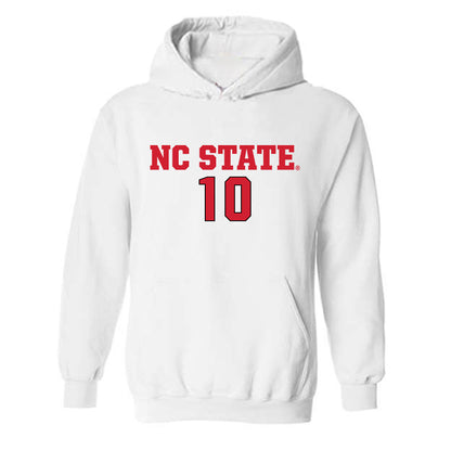 NC State - NCAA Men's Soccer : Taig Healy - Replica Shersey Hooded Sweatshirt-0