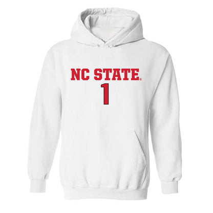 NC State - NCAA Men's Soccer : Logan Erb - Replica Shersey Hooded Sweatshirt-0
