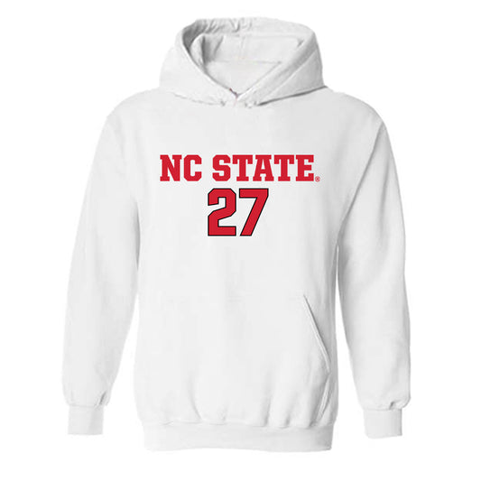 NC State - NCAA Men's Soccer : Nakai Antoine - Replica Shersey Hooded Sweatshirt-0