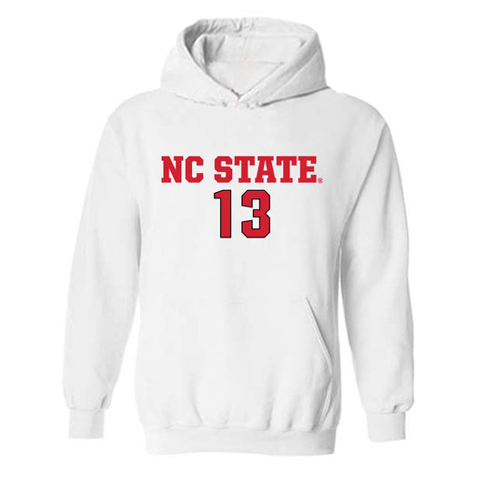 NC State - NCAA Men's Soccer : Calem Tommy - Replica Shersey Hooded Sweatshirt-0