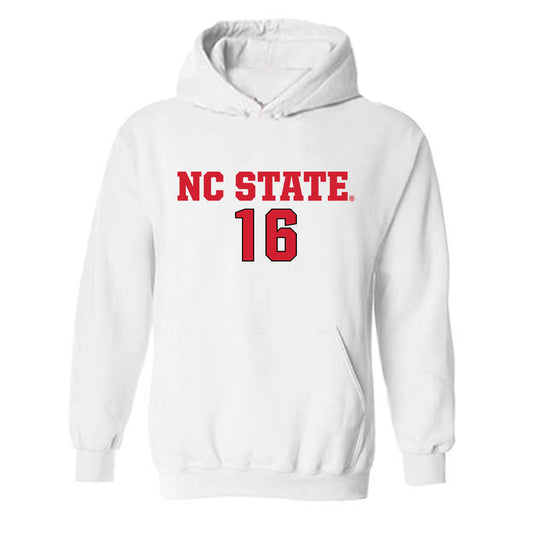 NC State - NCAA Men's Soccer : Mohamed Kallon - Replica Shersey Hooded Sweatshirt-0