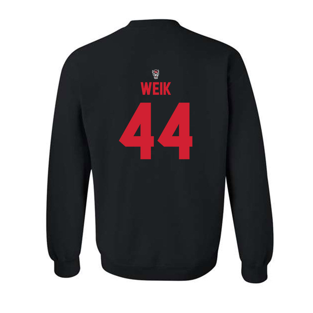 NC State - NCAA Softball : Kendall Weik - Replica Shersey Crewneck Sweatshirt-1