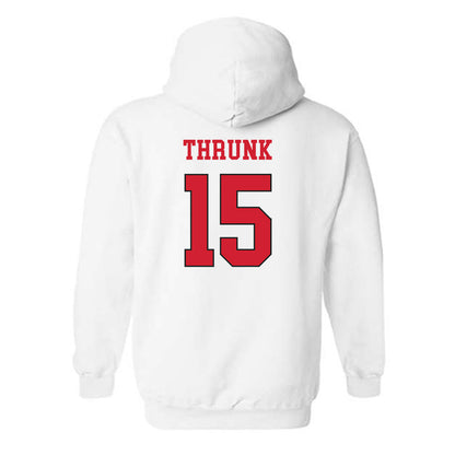 NC State - NCAA Softball : Teagan Thrunk - Replica Shersey Hooded Sweatshirt