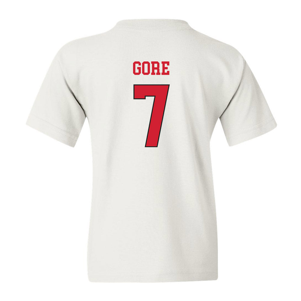 NC State - NCAA Softball : Wynne Gore - Youth T-Shirt Replica Shersey