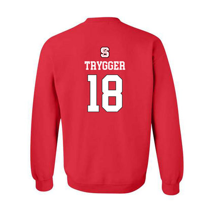 NC State - NCAA Women's Basketball : Tilda Trygger - Replica Shersey Crewneck Sweatshirt-1