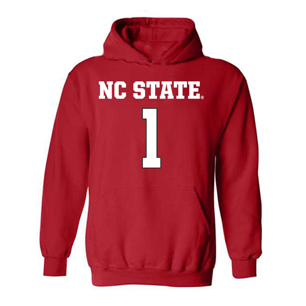 NC State - NCAA Women's Basketball : Lorena Awou - Replica Shersey Hooded Sweatshirt-0