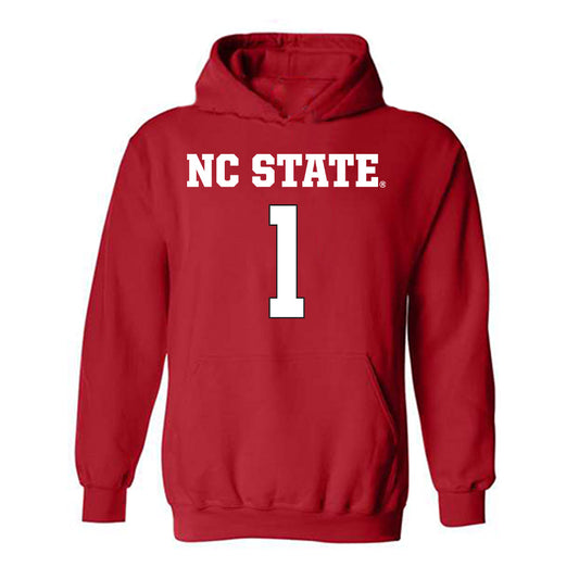 NC State - NCAA Women's Basketball : Lorena Awou - Replica Shersey Hooded Sweatshirt-0
