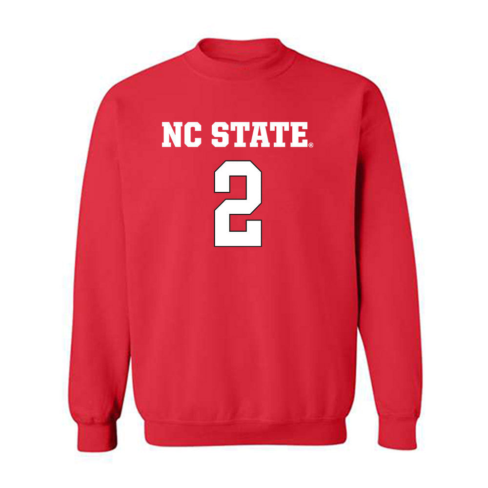 NC State - NCAA Women's Basketball : Qadence Samuels - Replica Shersey Crewneck Sweatshirt-0