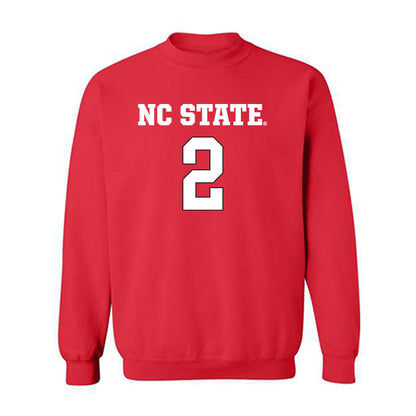 NC State - NCAA Women's Basketball : Qadence Samuels - Replica Shersey Crewneck Sweatshirt-0