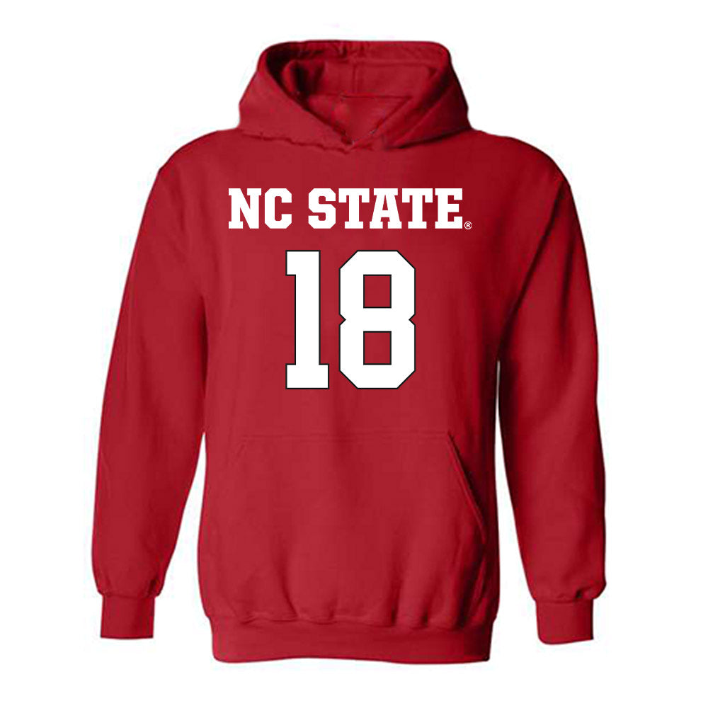 NC State - NCAA Women's Basketball : Tilda Trygger - Replica Shersey Hooded Sweatshirt-0