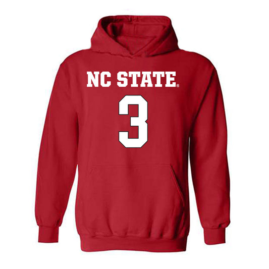 NC State - NCAA Women's Basketball : Zamareya Jones - Replica Shersey Hooded Sweatshirt