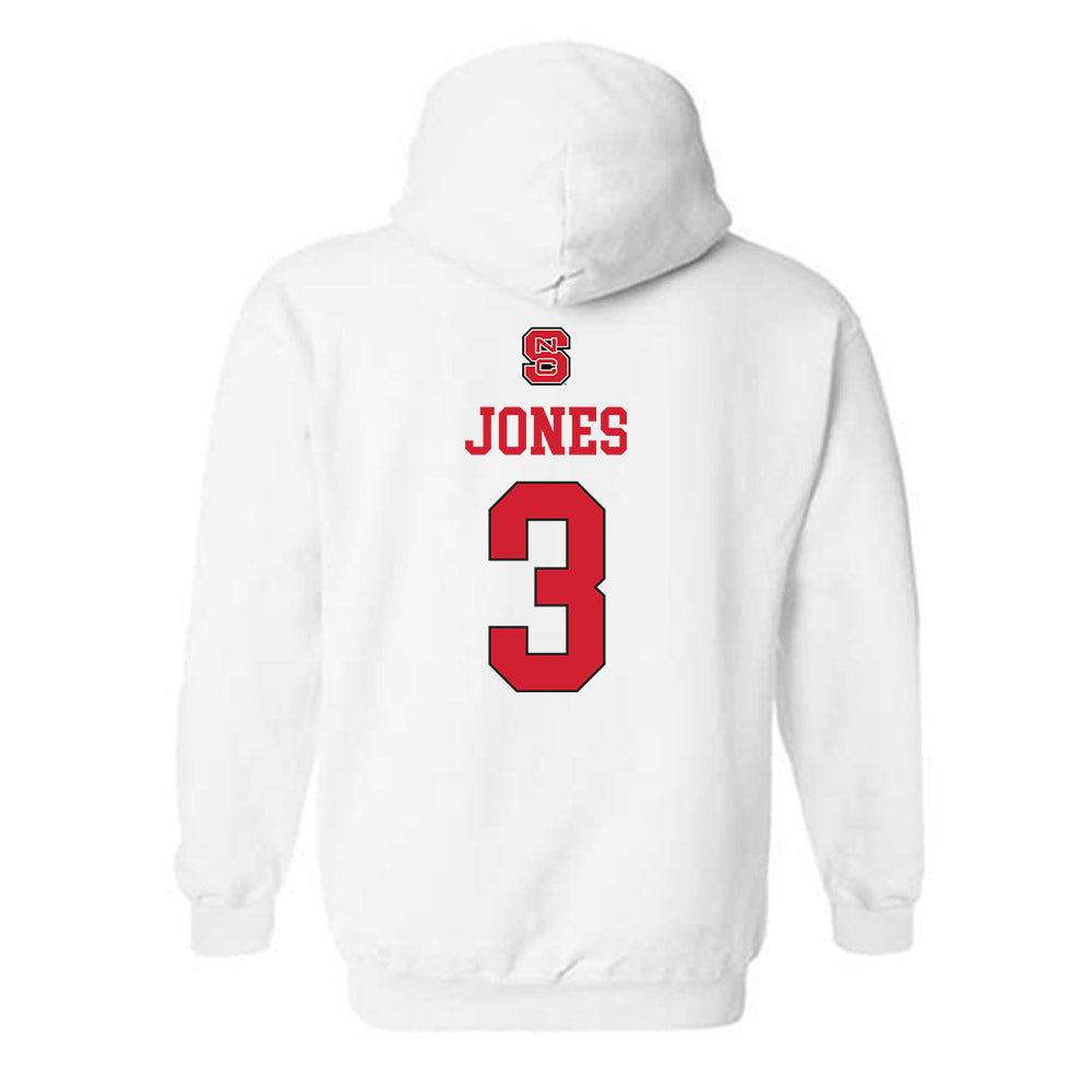 NC State - NCAA Women's Basketball : Zamareya Jones - Replica Shersey Hooded Sweatshirt