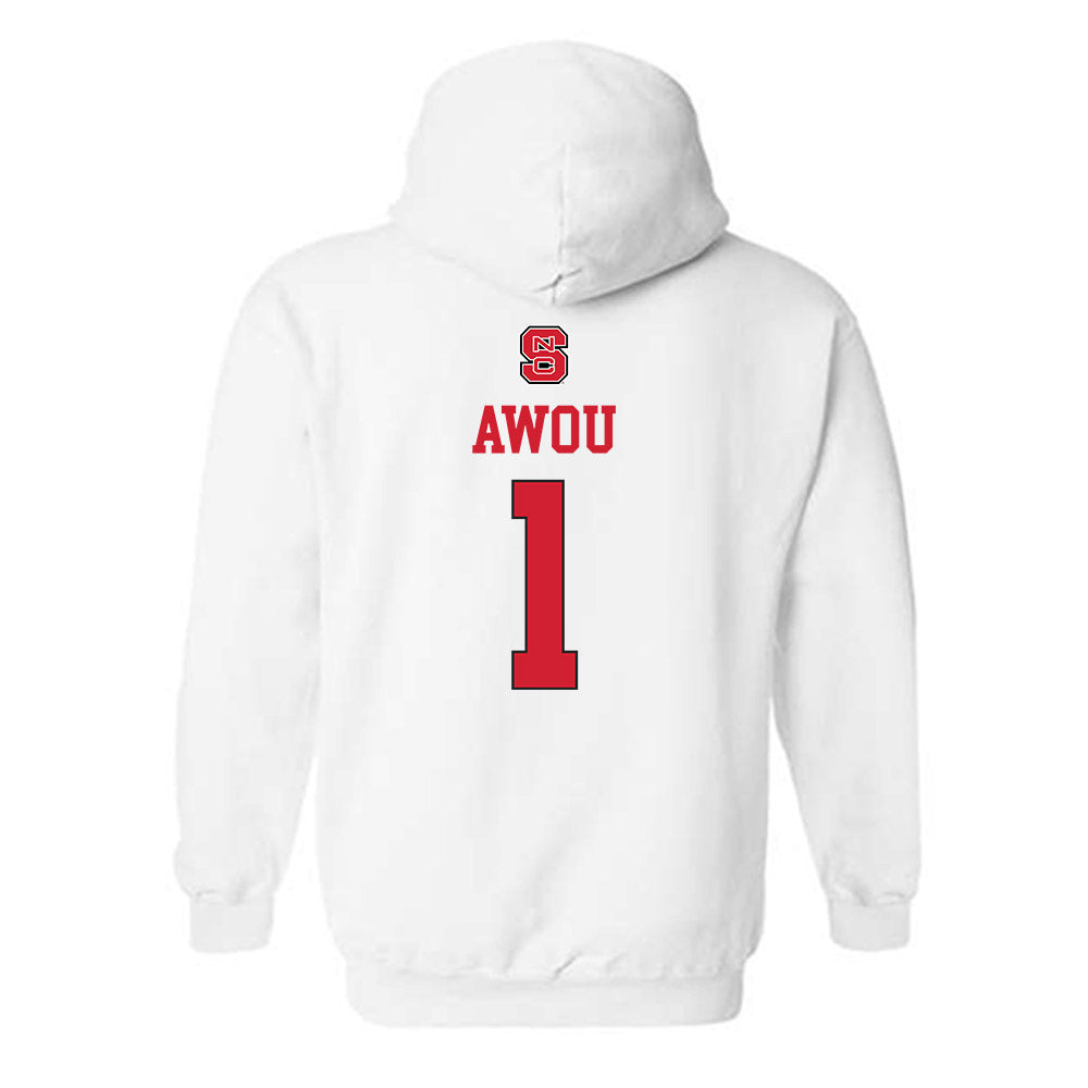 NC State - NCAA Women's Basketball : Lorena Awou - Replica Shersey Hooded Sweatshirt-1