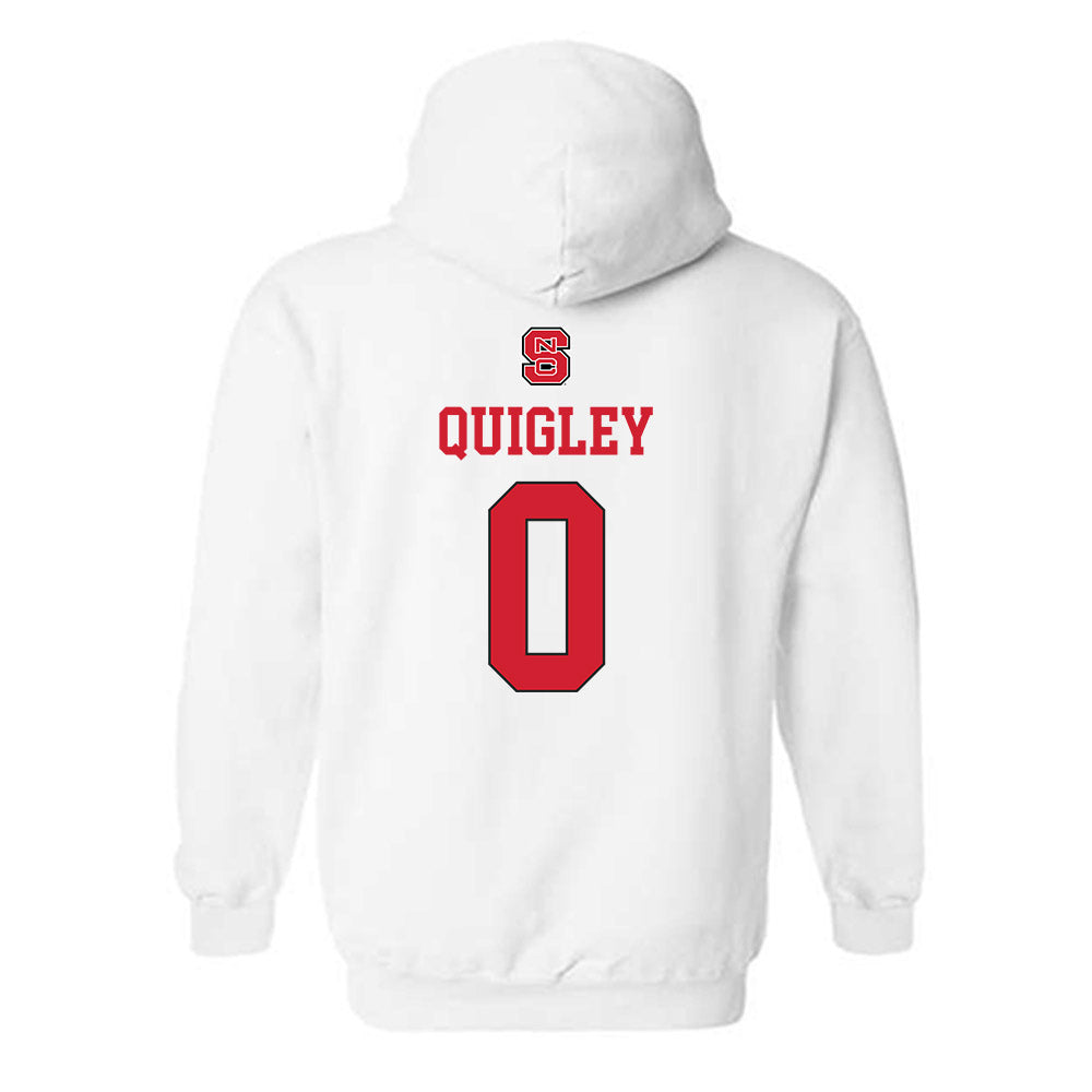 NC State - NCAA Women's Basketball : Devyn Quigley - Replica Shersey Hooded Sweatshirt