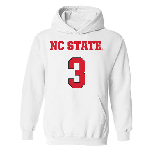 NC State - NCAA Women's Basketball : Zamareya Jones - Replica Shersey Hooded Sweatshirt