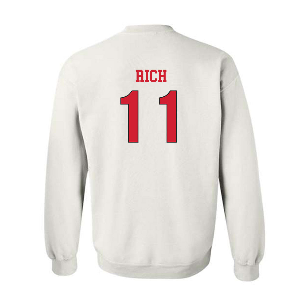 NC State - NCAA Women's Soccer : Eliza Rich - Replica Shersey Crewneck Sweatshirt-1