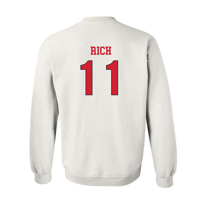 NC State - NCAA Women's Soccer : Eliza Rich - Replica Shersey Crewneck Sweatshirt-1