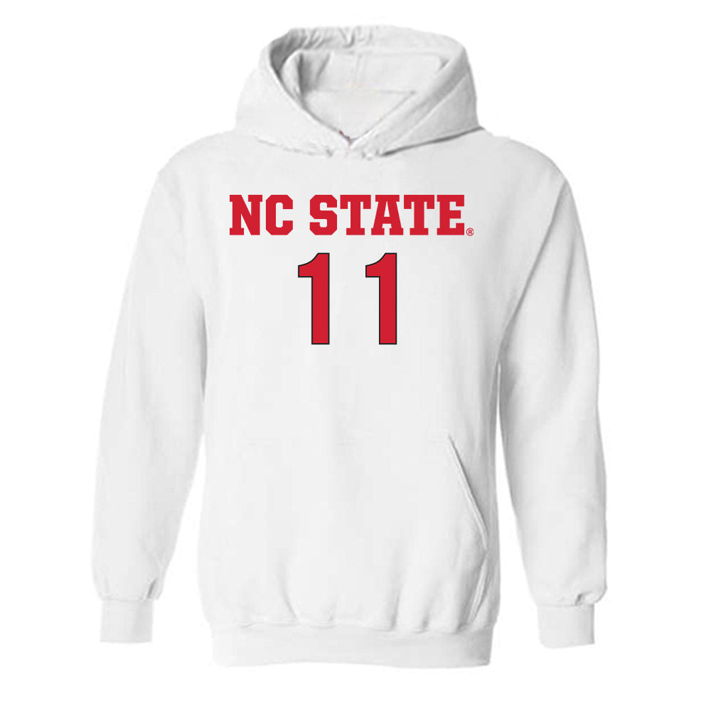 NC State - NCAA Women's Soccer : Eliza Rich - Replica Shersey Hooded Sweatshirt-0