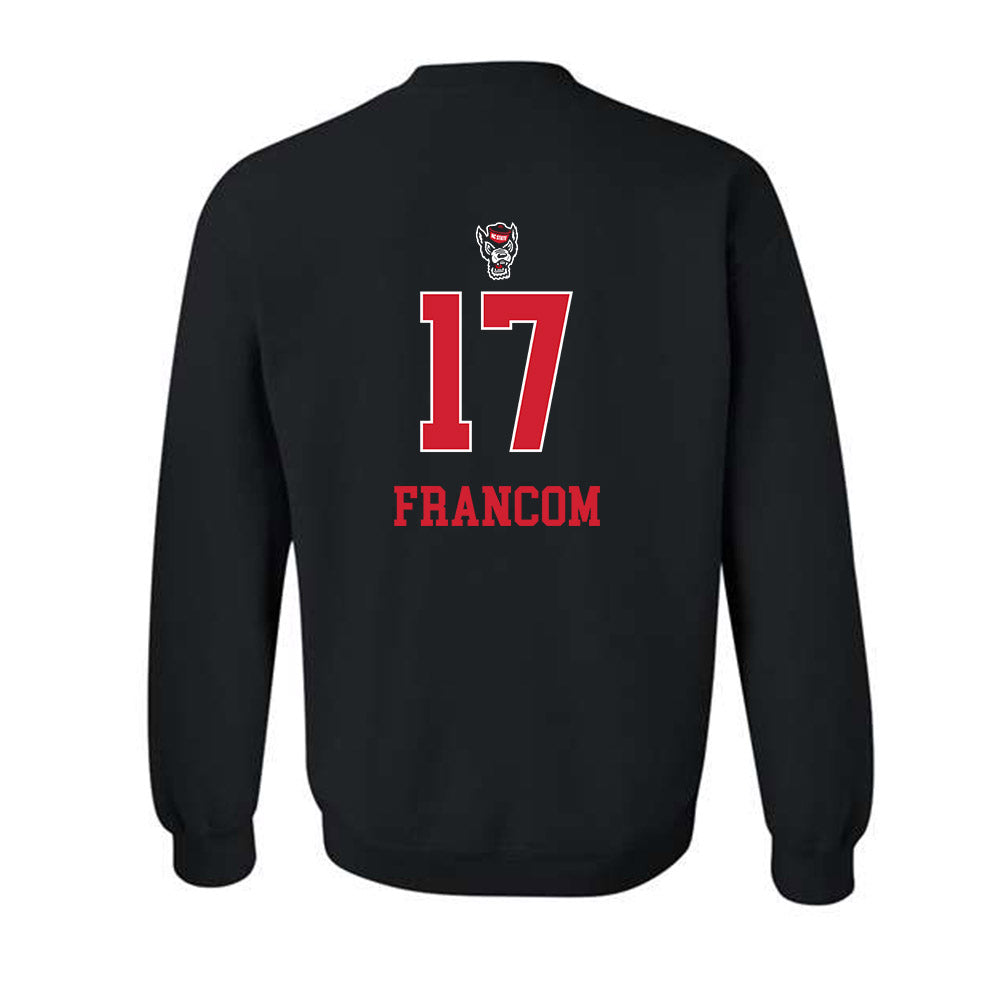 NC State - NCAA Women's Volleyball : Talia Francom - Replica Shersey Crewneck Sweatshirt-1