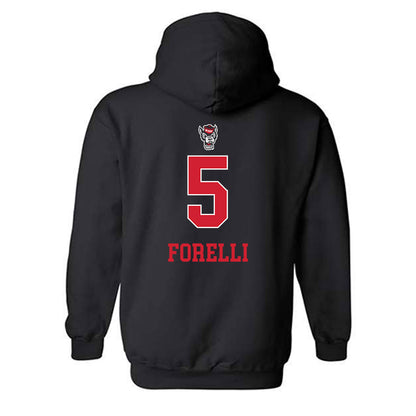 NC State - NCAA Women's Volleyball : Alyssa Forelli - Replica Shersey Hooded Sweatshirt
