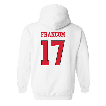 NC State - NCAA Women's Volleyball : Talia Francom - Replica Shersey Hooded Sweatshirt-1
