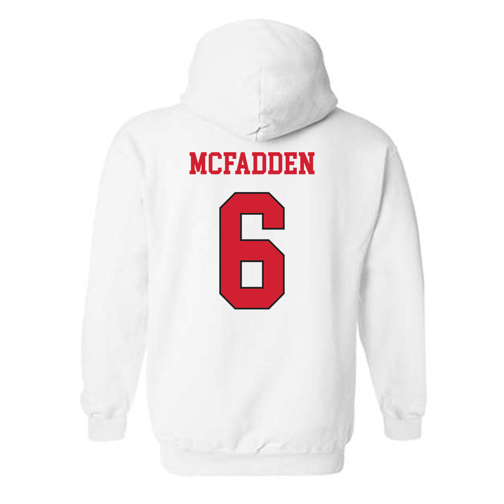 NC State - NCAA Women's Volleyball : Hailey McFadden - Replica Shersey Hooded Sweatshirt-1