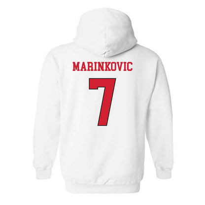 NC State - NCAA Women's Volleyball : Sara Marinkovic - Replica Shersey Hooded Sweatshirt-1