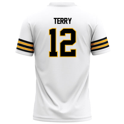 Towson - NCAA Football : Xavier Terry - White Jersey-1