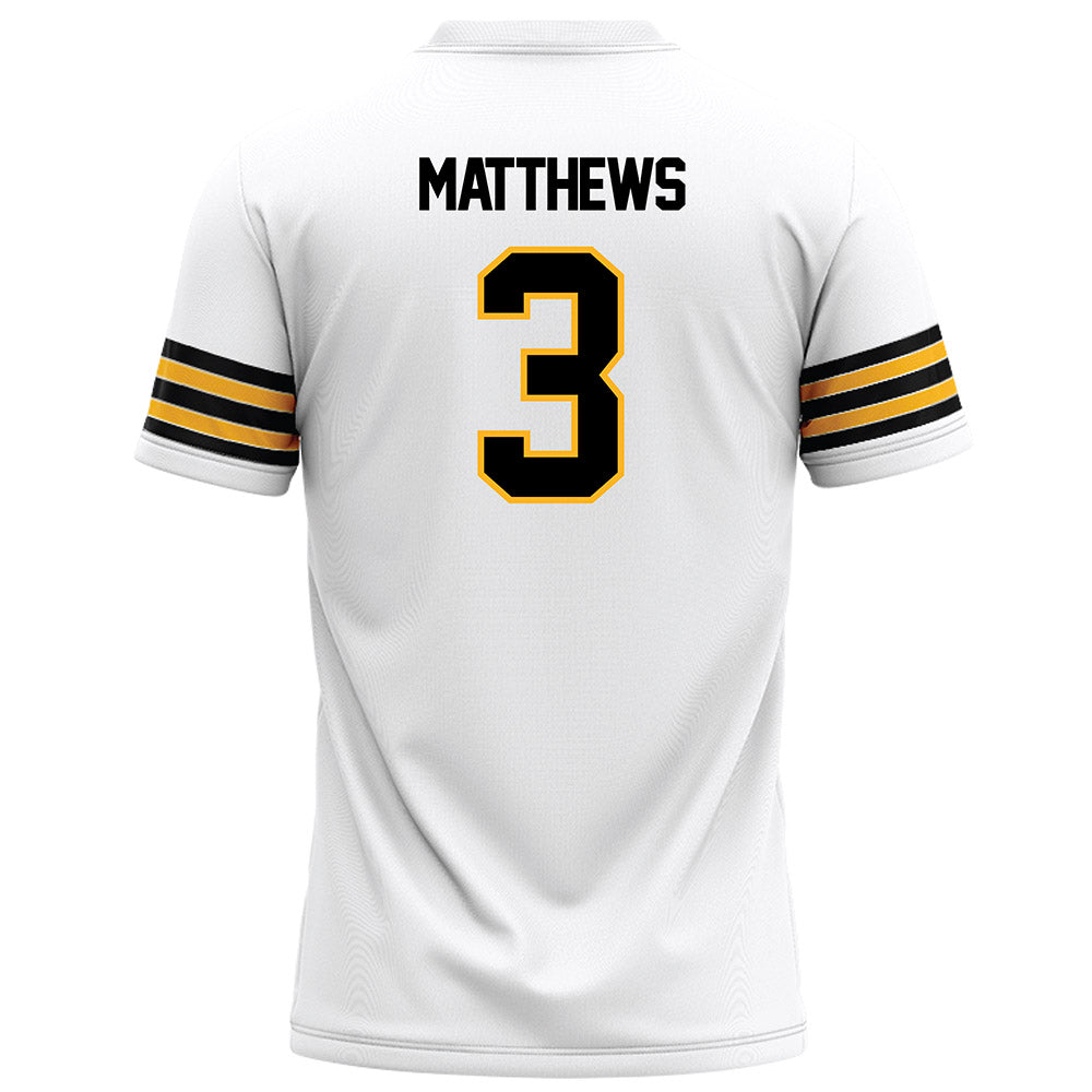 Towson - NCAA Football : Devin Matthews - White Jersey-1