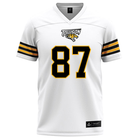Towson - NCAA Football : Jordan Stallworth - White Jersey-0