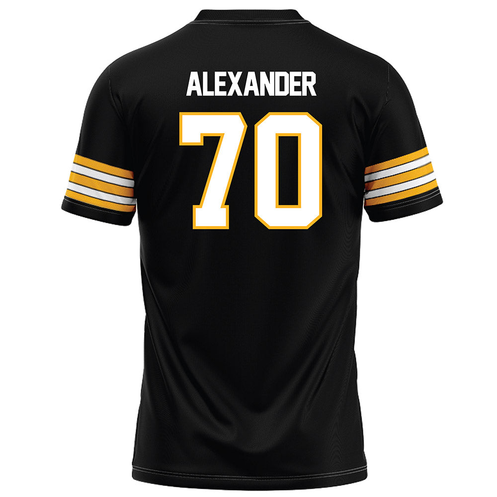 Towson - NCAA Football : T'Khi Alexander - Black Jersey-1