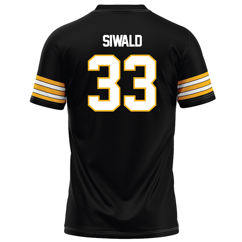 Towson - NCAA Football : Ashton Siwald - Black Jersey