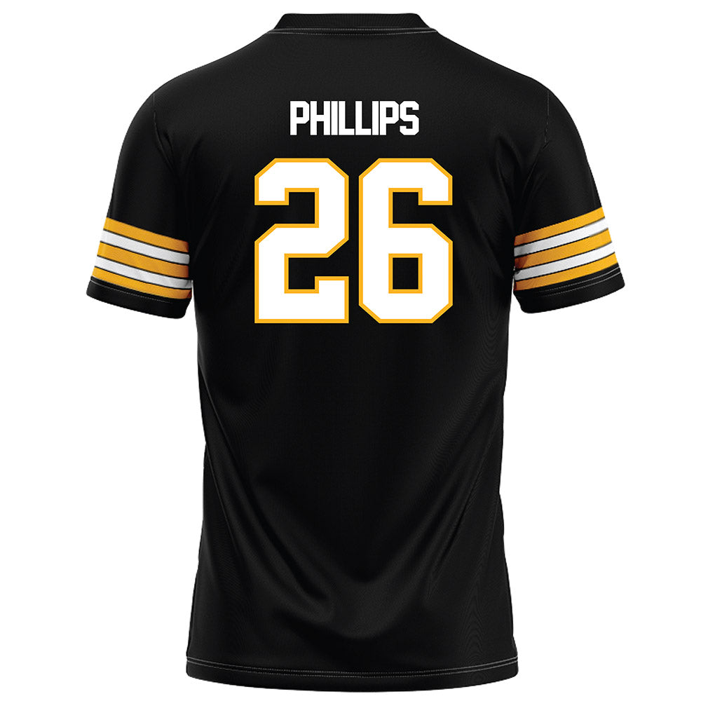 Towson - NCAA Football : Kahseim Phillips - Black Jersey-1