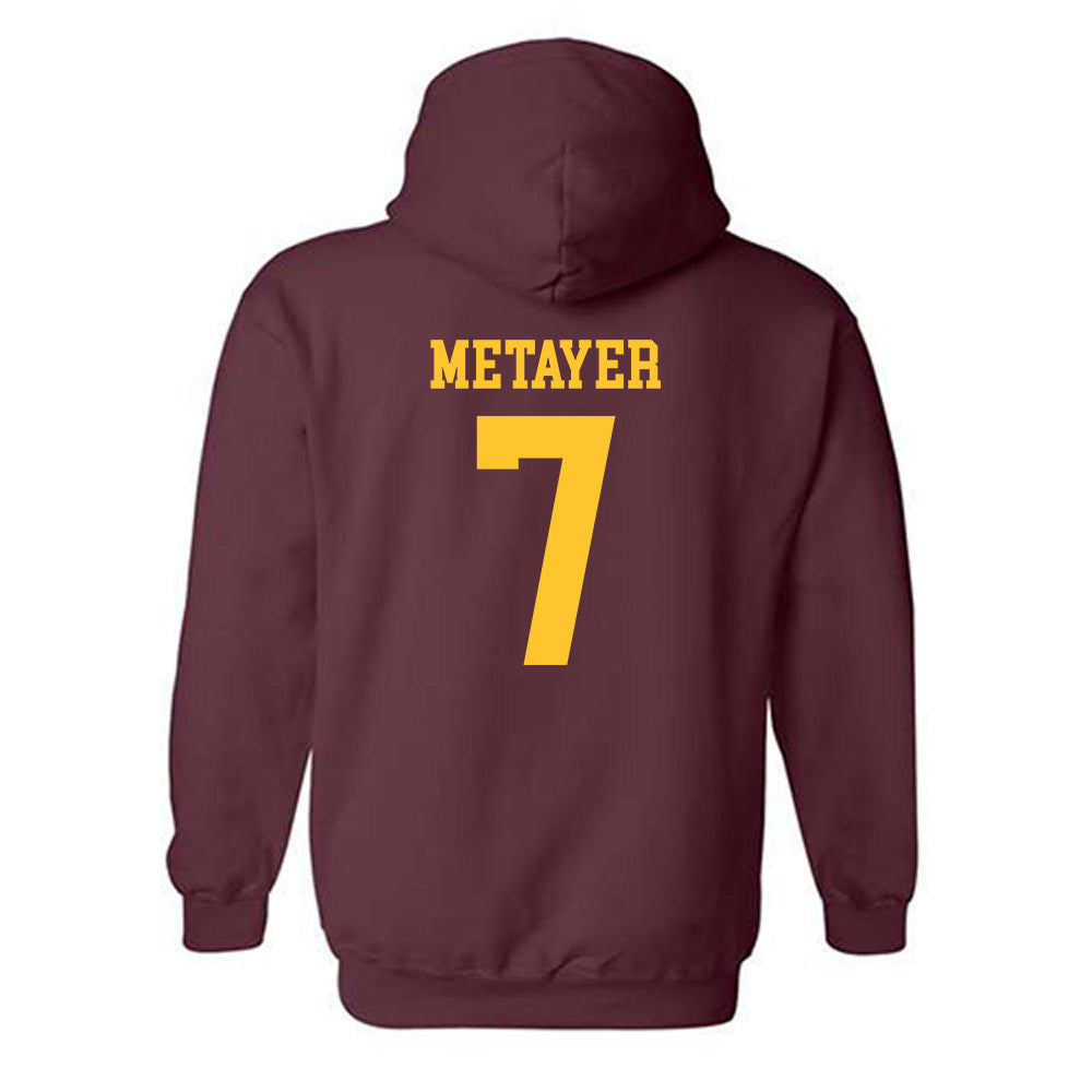 Arizona State - NCAA Football : Chamon Metayer - Classic Shersey Hooded Sweatshirt-1