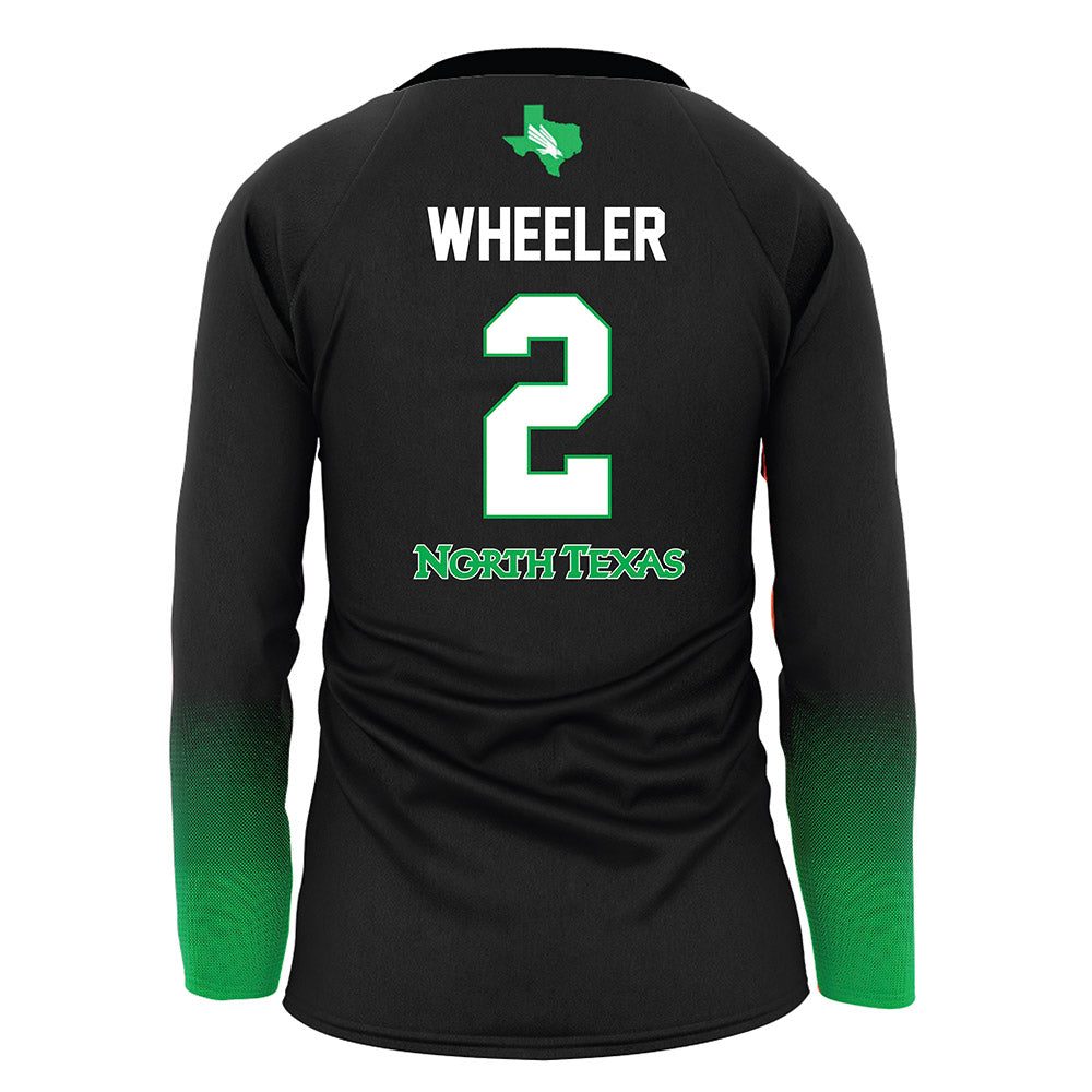 North Texas - NCAA Women's Volleyball : Lauren Wheeler - Black Volleyball Jersey
