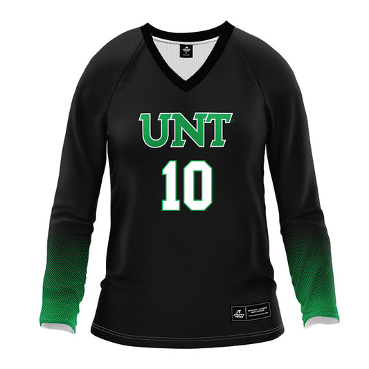 North Texas - NCAA Women's Volleyball : Paige Mooney - Black Volleyball Jersey