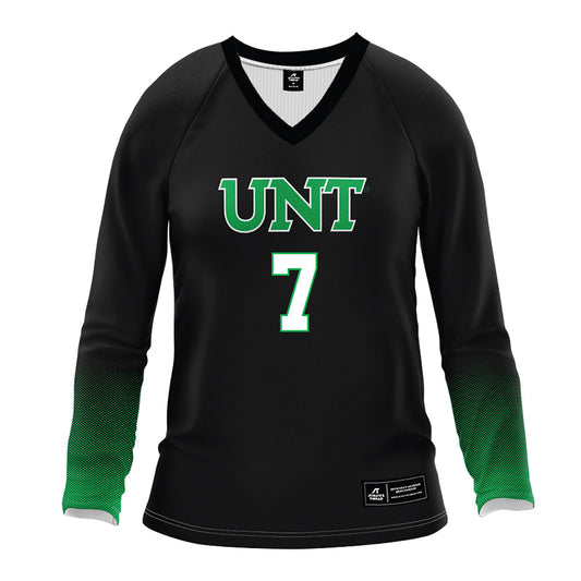 North Texas - NCAA Women's Volleyball : Kamryn Scroggins - Black Volleyball Jersey-0