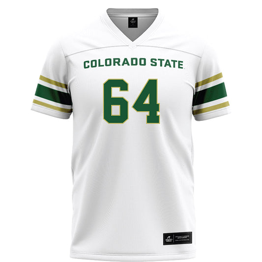 Colorado State - NCAA Football : Tristan Holmbeck - White Football Jersey-0