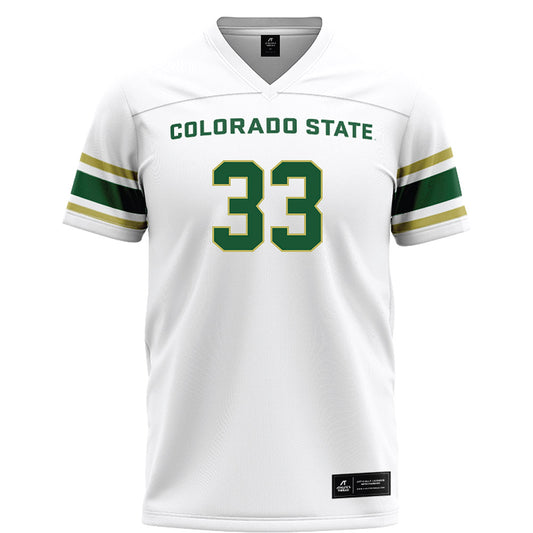 Colorado State - NCAA Football : Jake Dennis - White Football Jersey