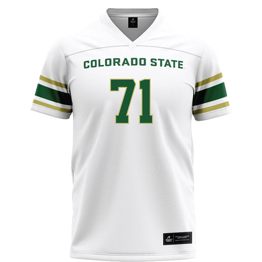 Colorado State - NCAA Football : Zachariah Smith - White Football Jersey