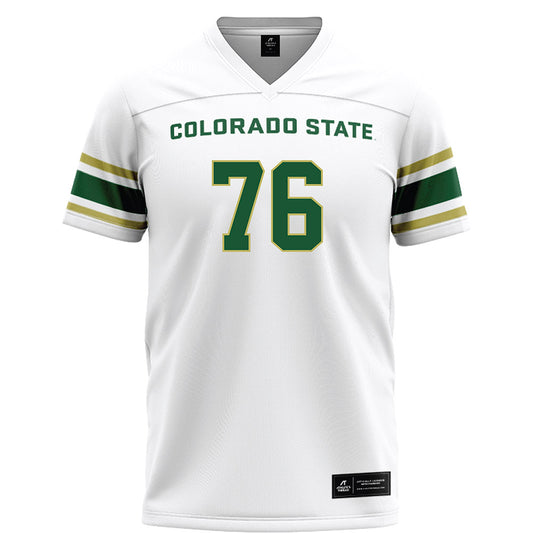 Colorado State - NCAA Football : Keegan Hamilton - White Football Jersey