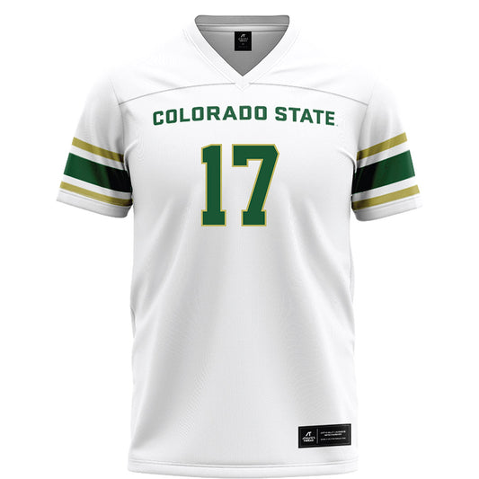 Colorado State - NCAA Football : CJ Blocker - White Football Jersey-0